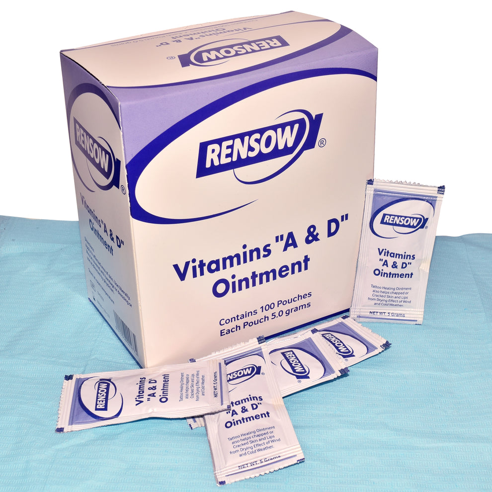Rensow Vitamin A&d Ointment Pouches 5g for Tattoo Aftercare