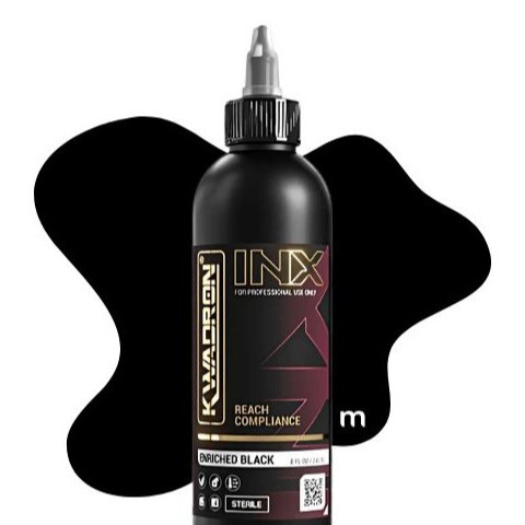 Kwadron Tattoo Ink Enriched Black - 8oz 240ml