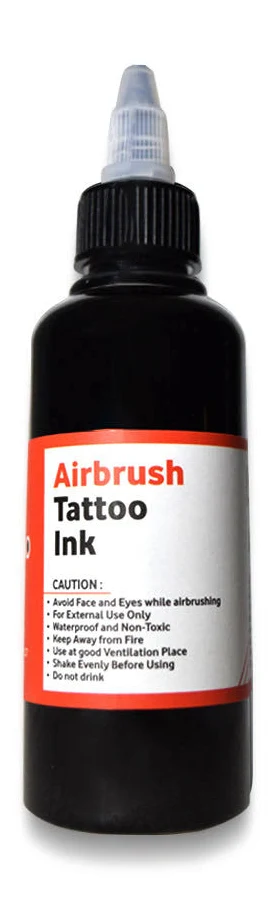 Temporary Airbrush Tattoo Ink Black 100ml