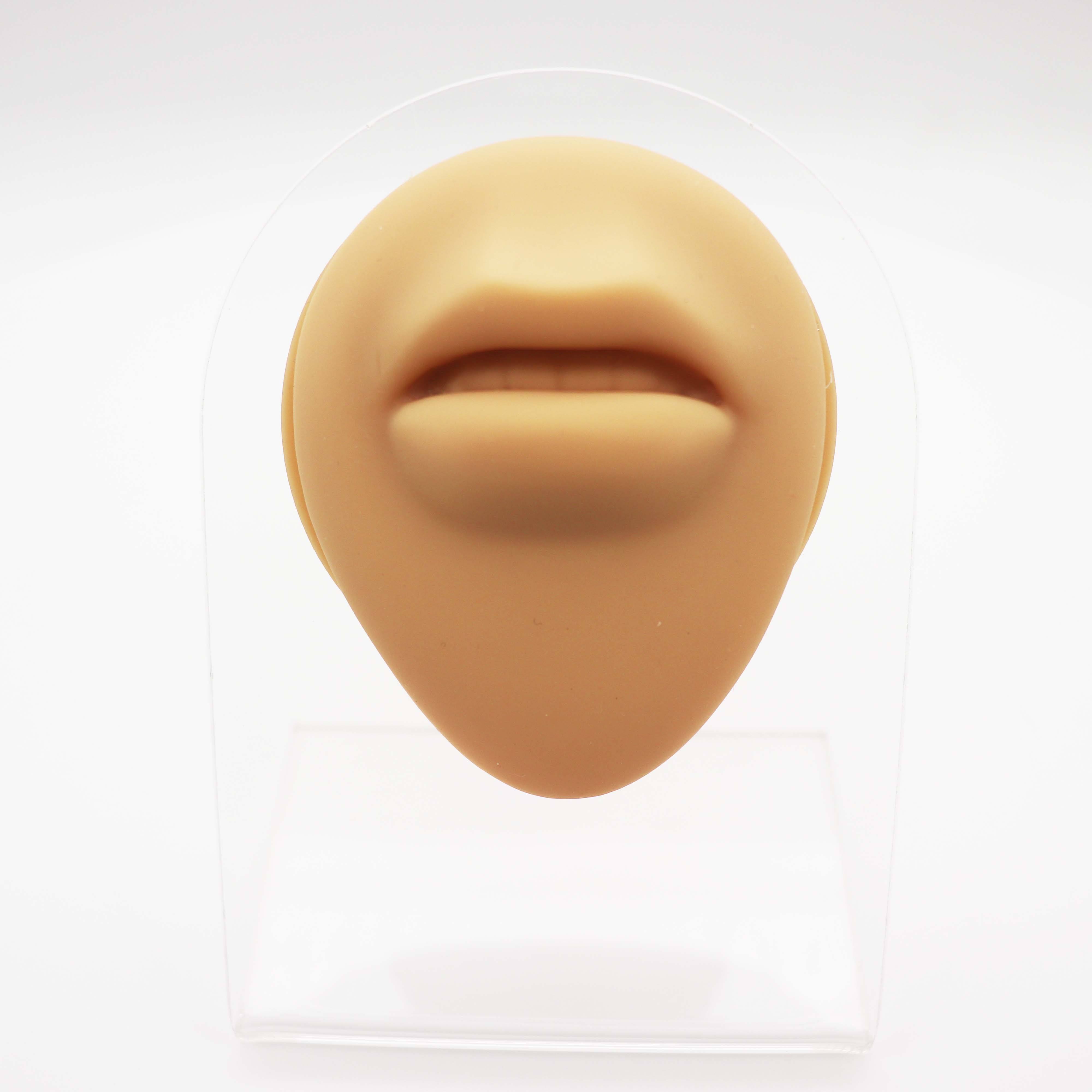 Non-toxic Human Silicone Lip Model for Piercings 