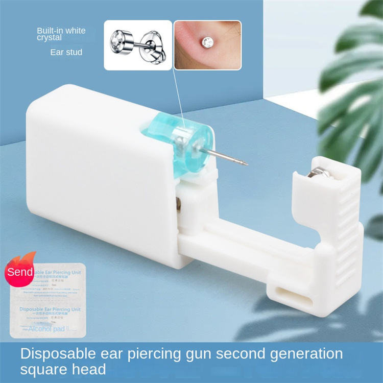 disposable, single-use self-piercing gun 