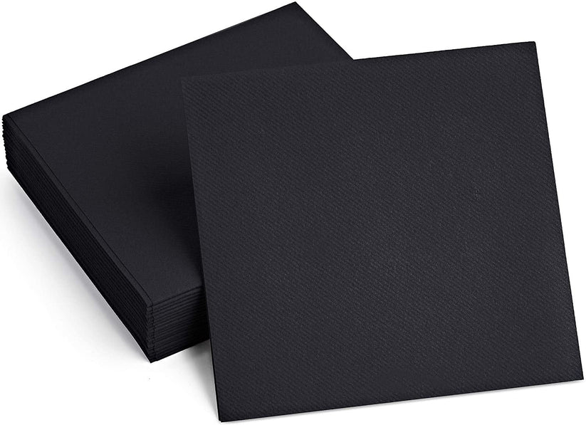 BLACK Paper Napkins (tissue paper) Pack of 50