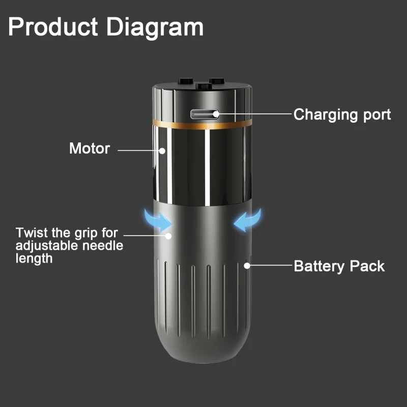 Deutschland Nano Wireless Battery Pen Tattoo Machine Gallery