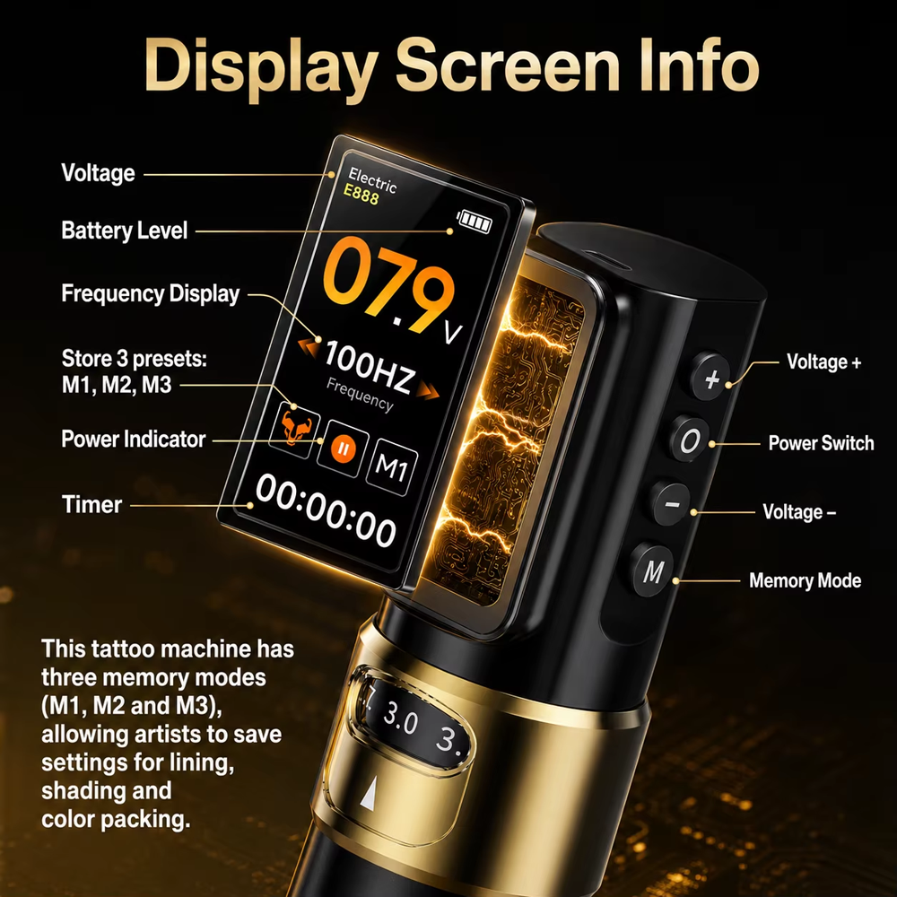 ELF Pro Wireless Tattoo Machine Pen Gallery