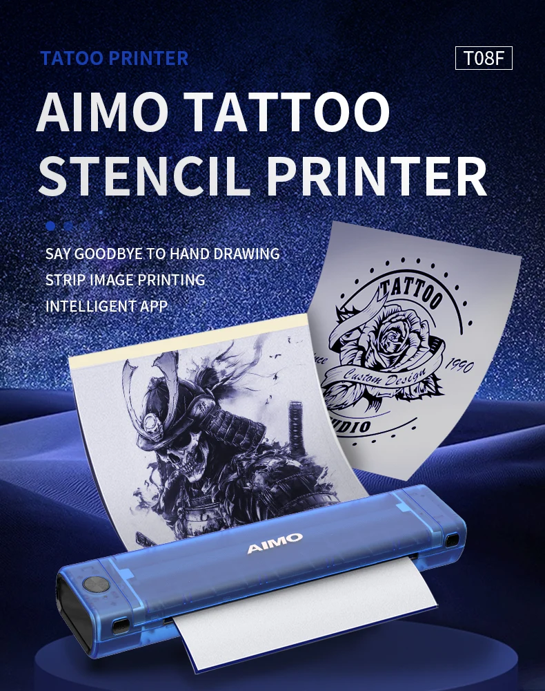 AIMO T08F Tattoo Stencil Printer Gallery