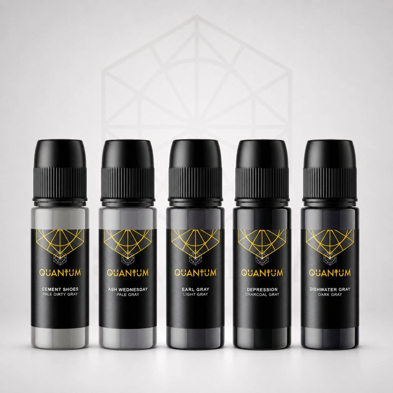 Quantum Tattoo Ink Gray Set - 4pcs